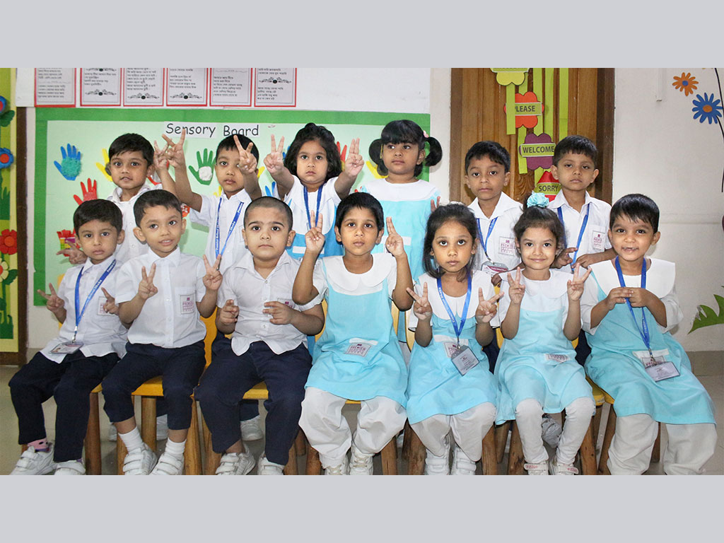 Early Years Students of Playgroup Wearing School Uniform