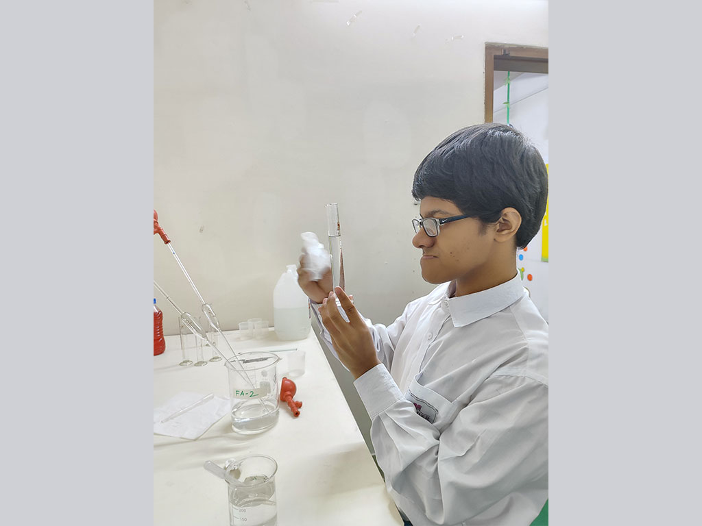 Hands on experience in the Science Laboratory